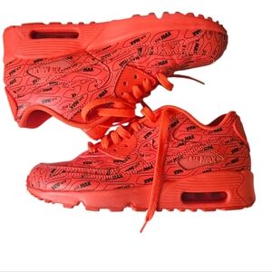 Nike Air Max 90 SE GS 'All Over Logo' 859560-600 Youth 6Y